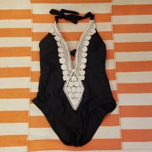Free gift w/Purchase.NWT Black&white sexy onepiece